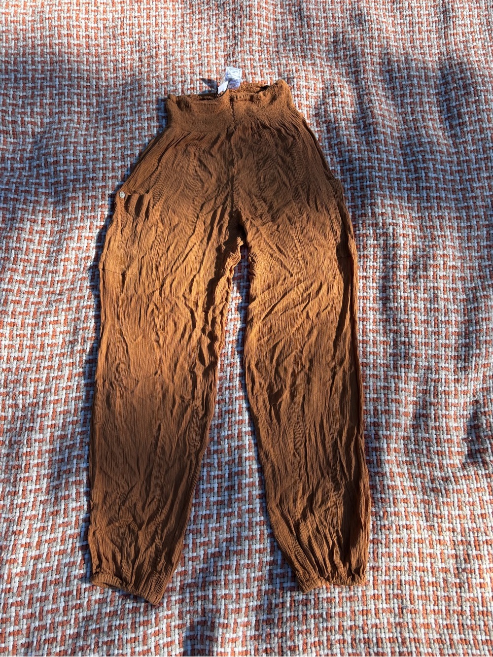 Mustard harem pants